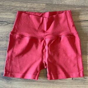 Old amplify red shorts